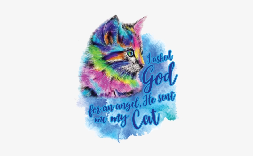 Sent Me Cat - Asked God For An Angel And He Sent Me For My Cat Tote, transparent png download