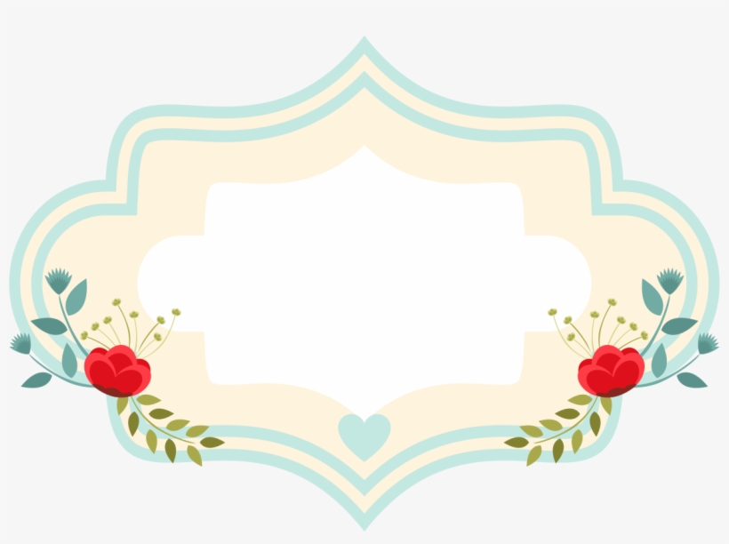 Frame Floral, Diy Embroidery, Borders And Frames, Page - Etiqueta Floral Png, transparent png download