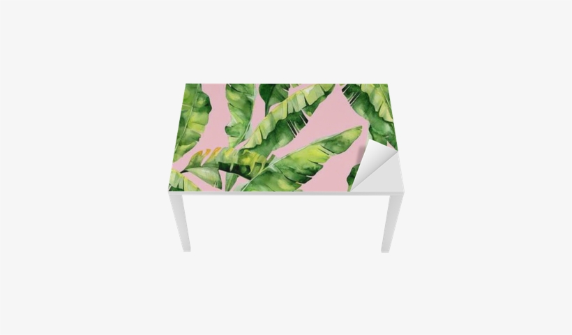 Seamless Watercolor Illustration Of Tropical Leaves, - Dense Jungle Round Mouse Pad Customized Non Slip Rubber, transparent png download