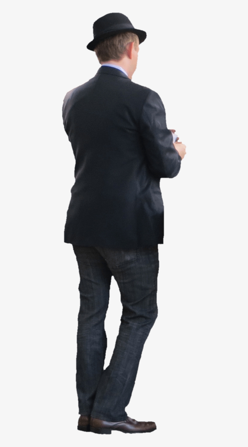 Man Png Free Download - Back Of Man In Suit Png, transparent png download