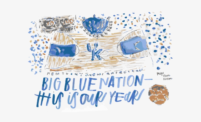 Kentucky Basketball Watercolor Illustration - Creative Arts, transparent png download
