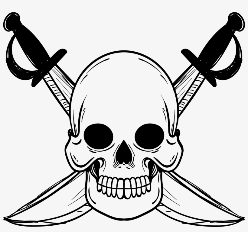 Clip Art Transparent Sumptuous Tattoo Clipart Skull - Tattoo Cartoon Transparent, transparent png download