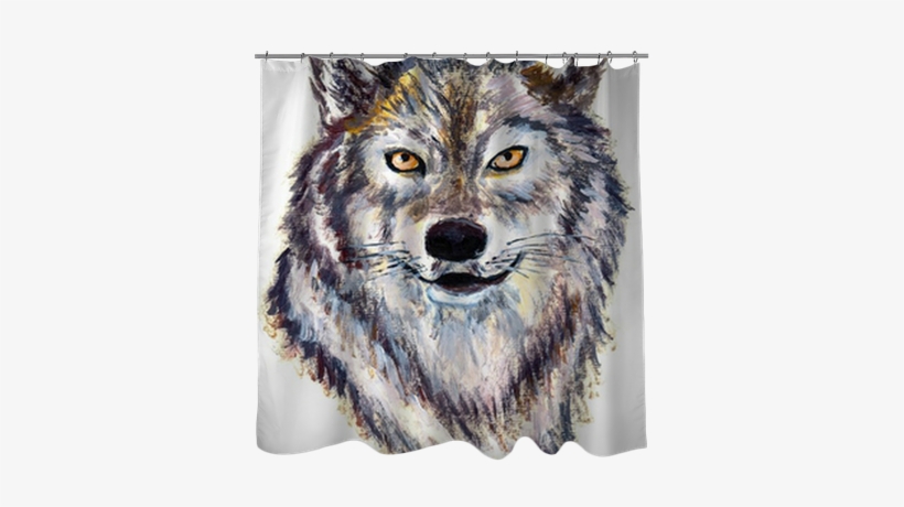 Art Print: Jim80's Oil Painting Wolf Head, 61x41in., transparent png download