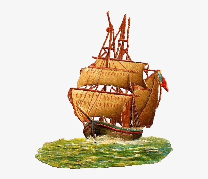 Clip Art Designs, Vector Clip Art Graghic - Vintage Ship Png, transparent png download
