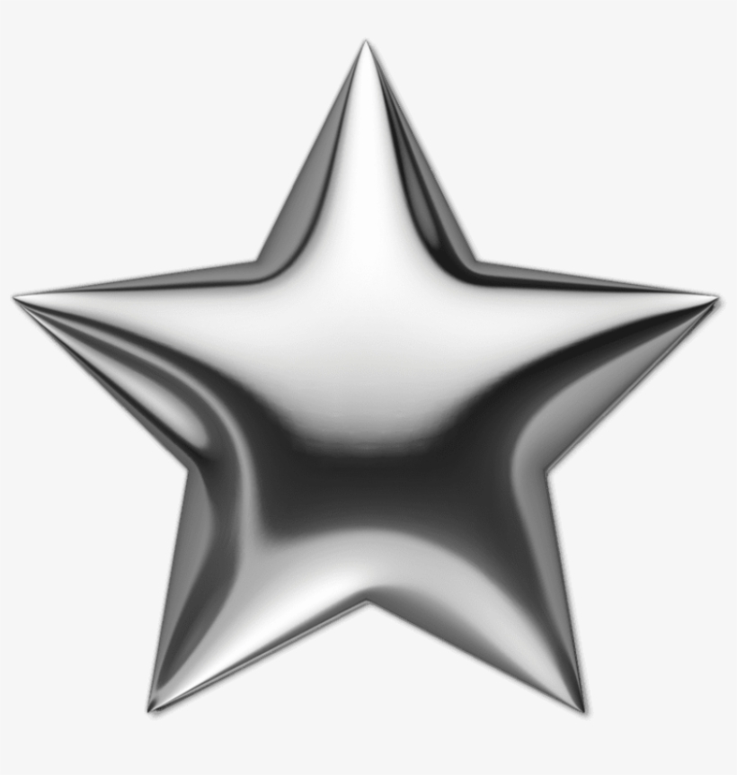 Free Png Silver Star Png Images Transparent - Transparent Transparent Background Star Png, transparent png download