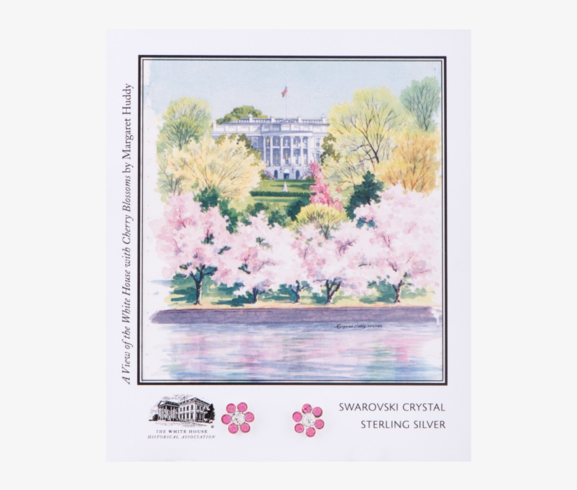 More Views - White House Historical Association Cherry Blossom Earrings, transparent png download