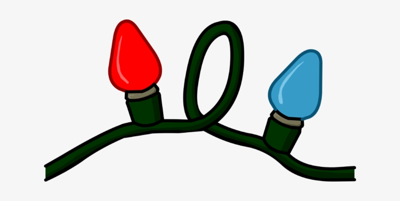File - Christmas Lights - Png - Club Penguin Christmas Lights Igloo, transparent png download