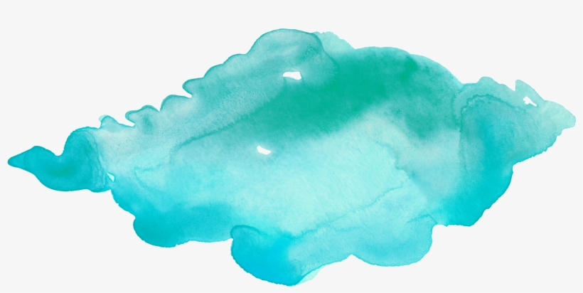 Blue Green Question Watercolor Painting English Grammar - Watercolor Mint Green, transparent png download