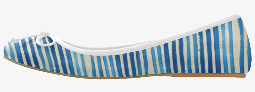 Watercolor Stripes Grunge Pattern - Ballet Flat, transparent png download
