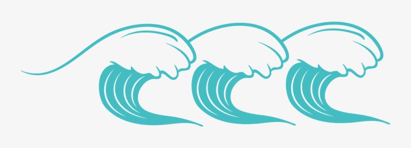 Png Waves - Surfboard And Waves Png, transparent png download