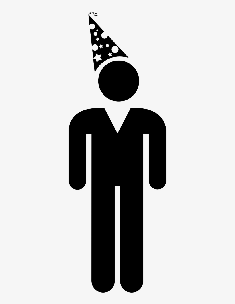 Man With Birthday Hat Comments - Icon, transparent png download