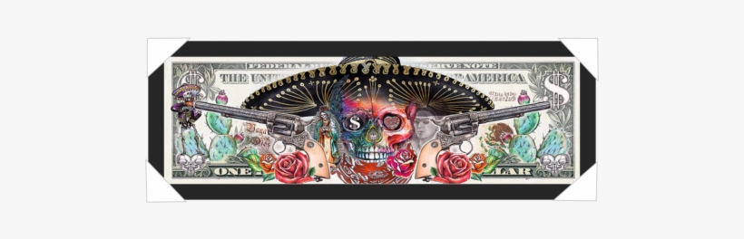 #608 - Reinders Wild West Skull - Poster - 158x53cm, transparent png download