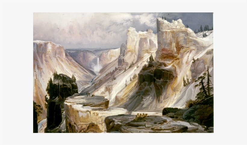 The Grand Cañon Of The Yellowstone - Grand Canon Of The Yellowstone, Yellowstone National, transparent png download