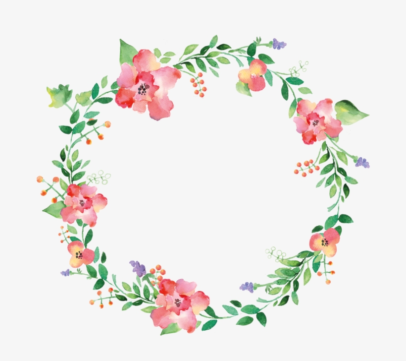 Фото, Автор Arana На Яндекс - Happy Birthday With Floral Wreath And Robin Card, transparent png download