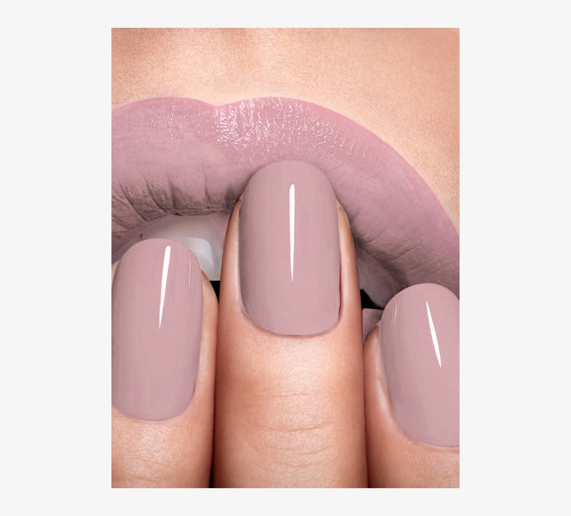 Pink And Red Lips - Nail Colour Ideas Nude, transparent png download