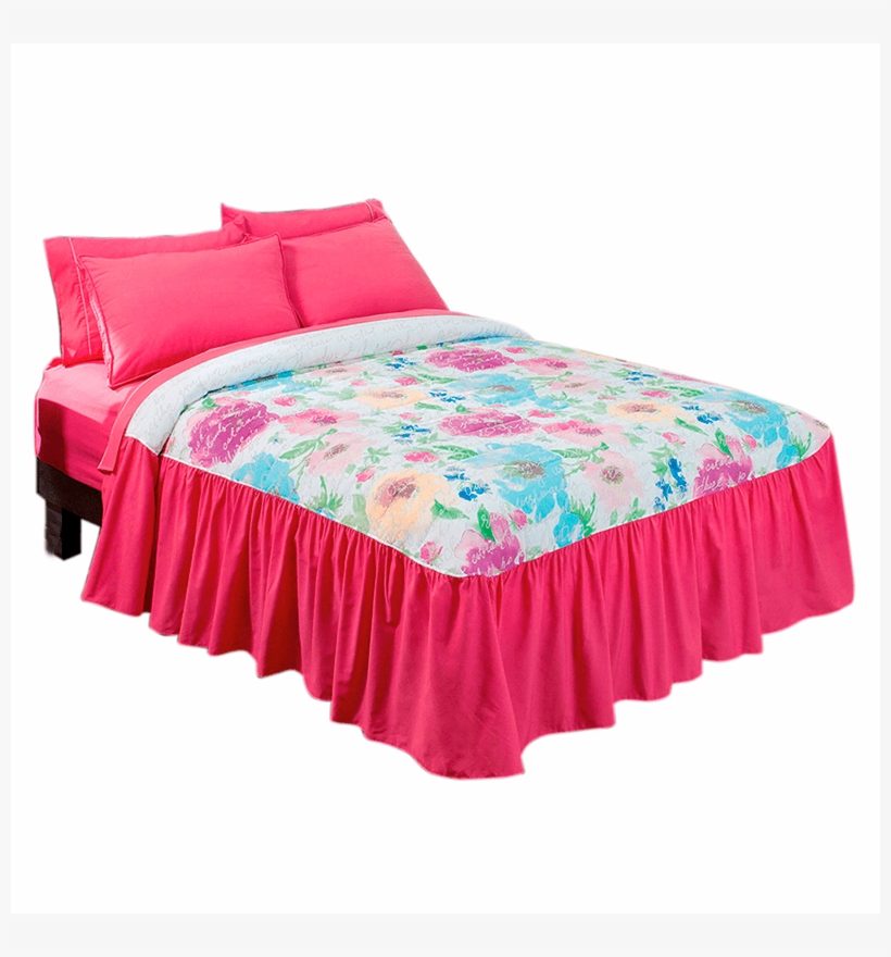 Flower Watercolor Bedspread Set, Guarantee* - Florida New Collection 1 Piece Bedspread Twin, transparent png download