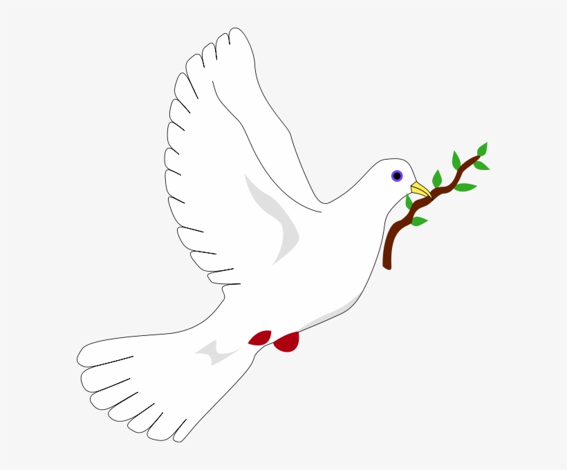 File - 598px-peace Dove - Svg - Imagenes De Una Paloma De La Paz, transparent png download