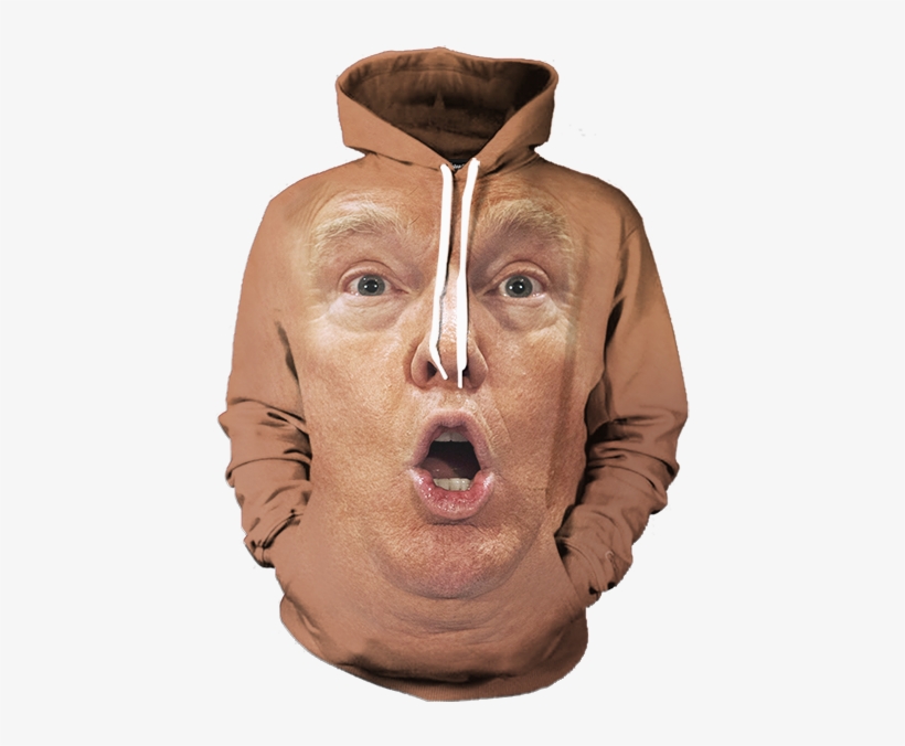 Donald Shocked Hoodie All - Donald Trump Romper, transparent png download