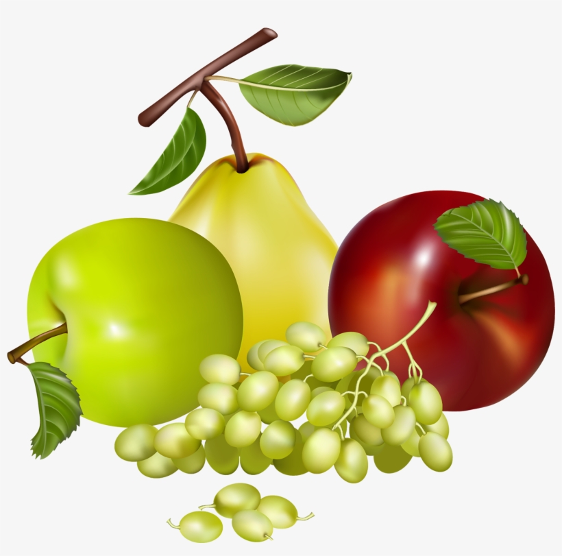 Mixed Fruits Png Clipart - Fruits Clipart Png, transparent png download