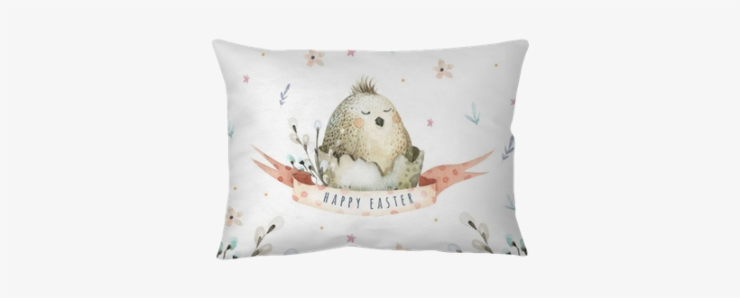 Hand Drawing Easter Watercolor Flying Cartoon Bird - Watercolor Painting, transparent png download