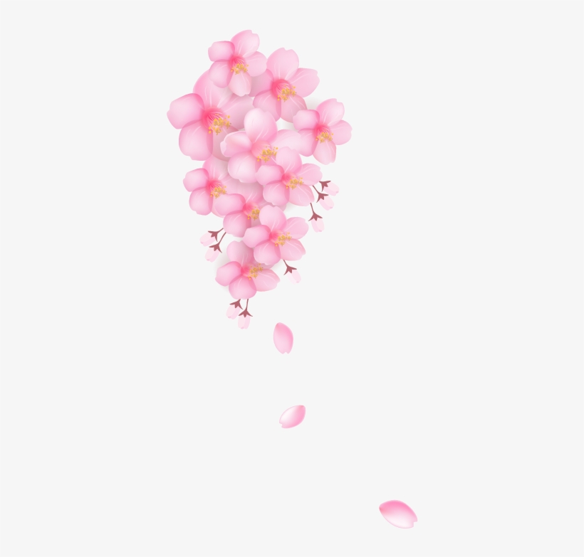 Download Blossom Pink Flowers Transprent Png Free - Cherry Blossom Balloons Png, transparent png download