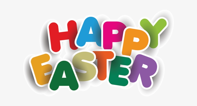 Colorful Happy Easter Typography, Happy Easter Typography,, transparent png download