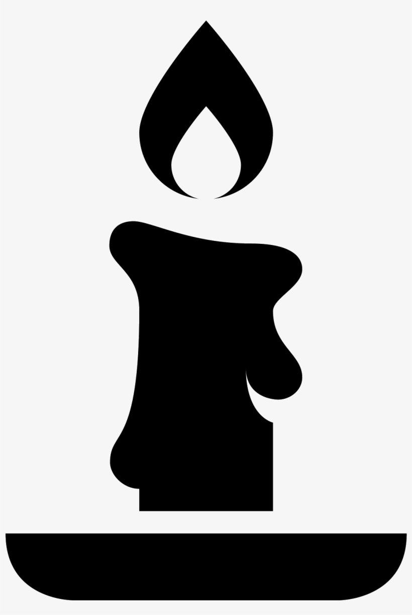 Graphic Free Download Silhouette At Getdrawings Com - Candle Icon Png, transparent png download