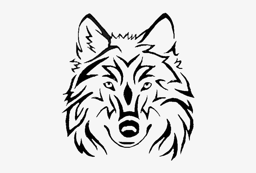 Jeez This Is Harder Than I Orginally Thought - Wolf Head Coloring Page, transparent png download