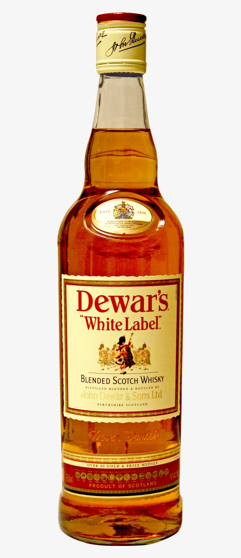 Dewar's Scotch White Label Liter, transparent png download
