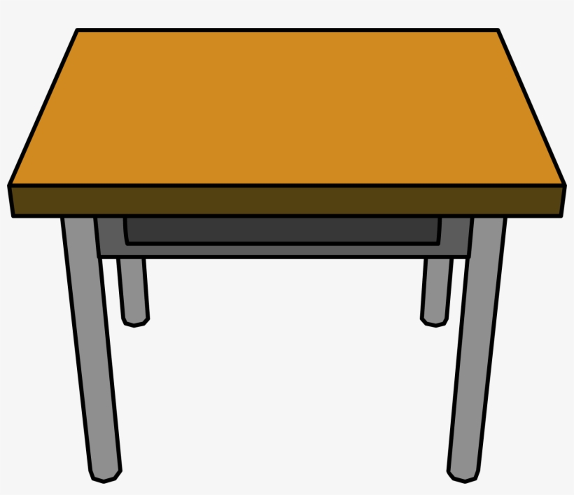 Desk Drawing - Table Clipart, transparent png download