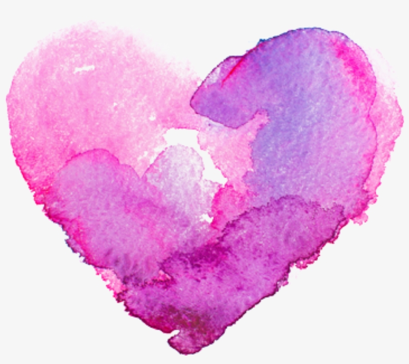 Watercolor Heart Freetoedit - Water Colour Heart, transparent png download