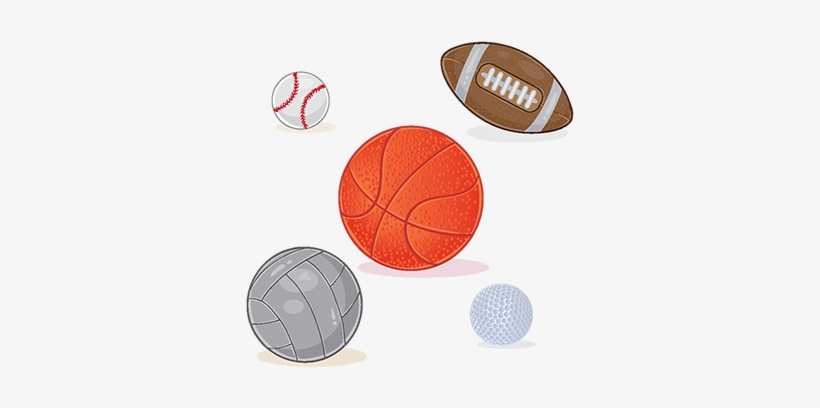 Set Of Sports Balls Isolated On White Background - Ball, transparent png download