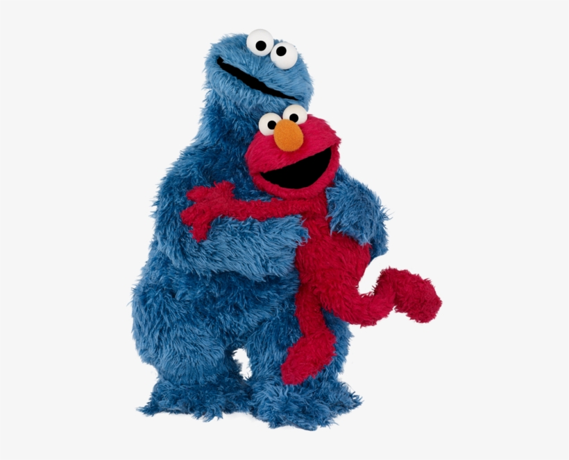 Cookie Monster-elmo - Elmo Cookie Monster, transparent png download