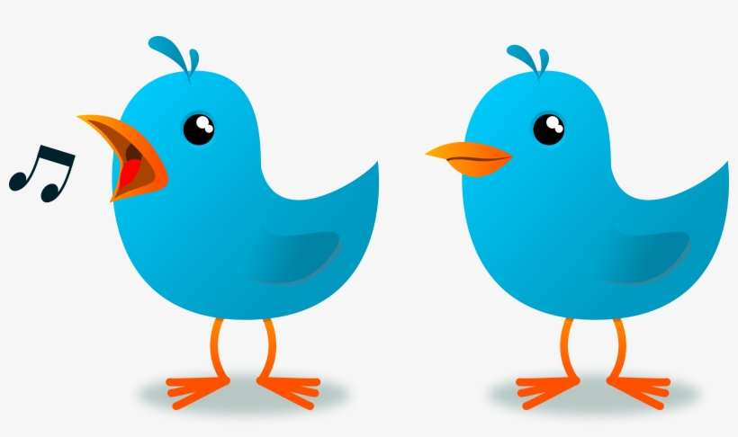 How To Set Use Twitter Bird Mascot Icon Png - 2 Little Dicky Birds Clipart, transparent png download