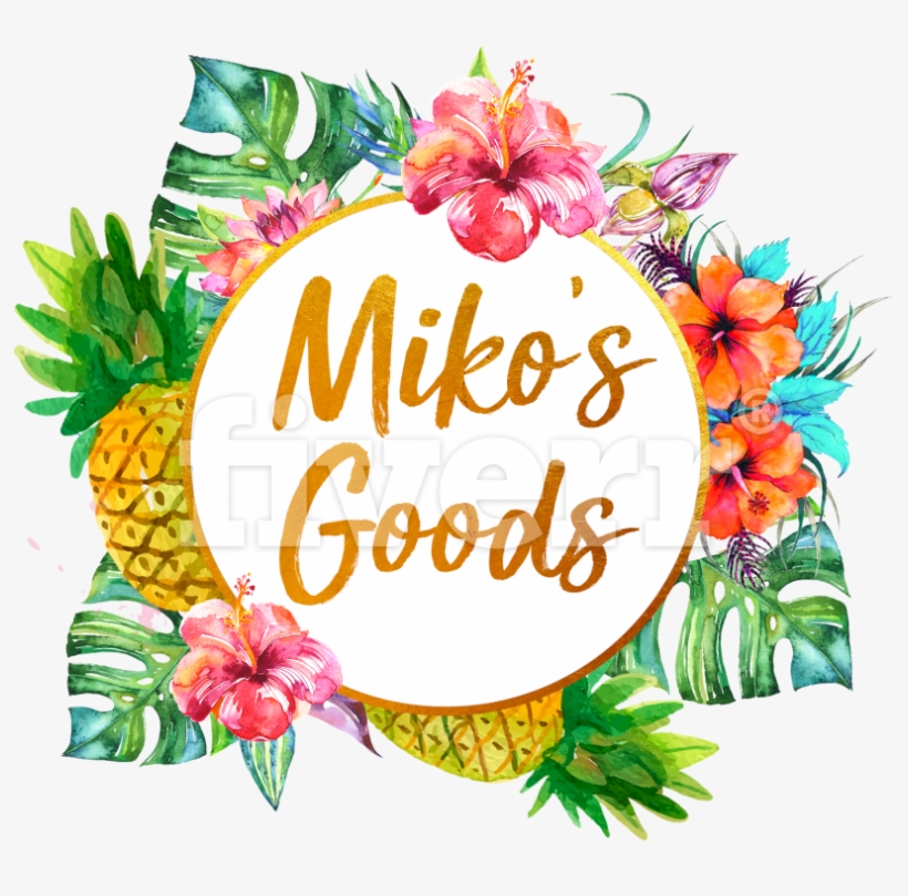 Design Feminine Hand Drawn Watercolor Logo For You - Tropical Flower {orange Hibiscus} Samsung Galaxy S5, transparent png download