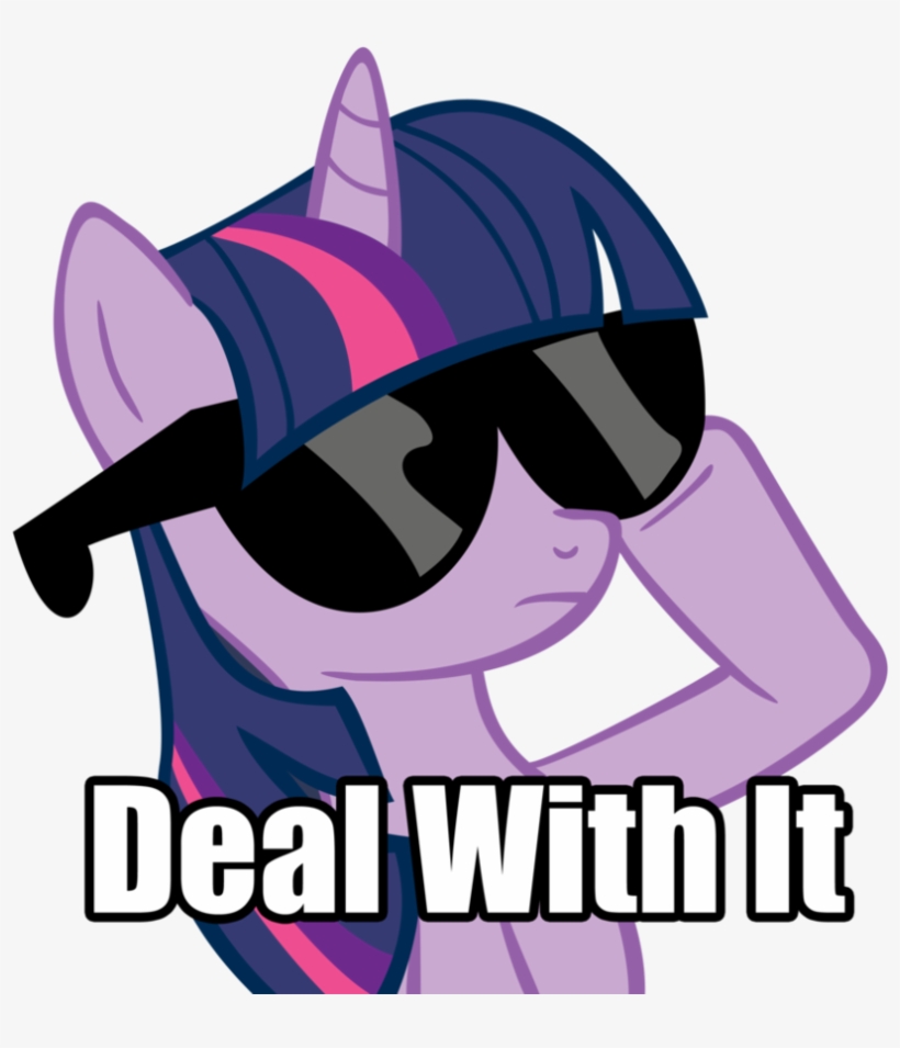 Deal With It Twilight Style By J Brony-d4d2m5u - My Little Pony Deal, transparent png download