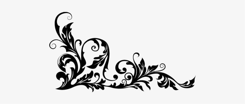 The Chequers Feltwell - Black Floral Design Png, transparent png download