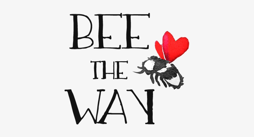 A Simple Watercolor Bee With Red Heart Wings - Heart, transparent png download