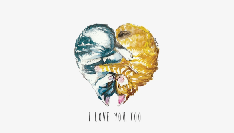 Oakclan's Romance - Love You Too Cats, transparent png download