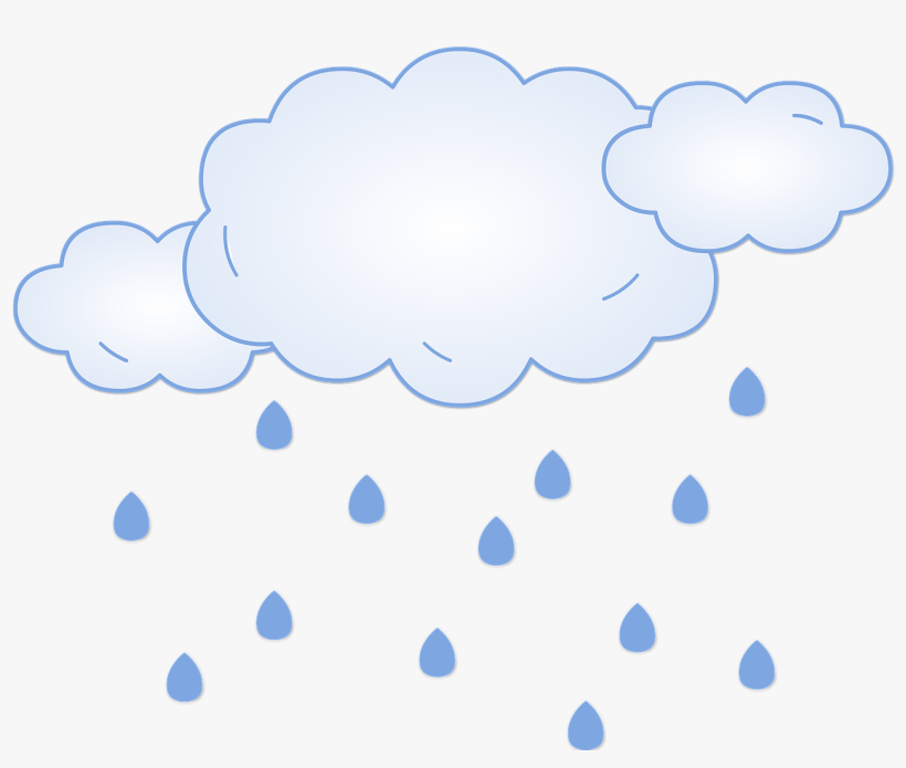 Rain Clouds Sky Water Rainy Cloudy Blue Il - Rain, transparent png download