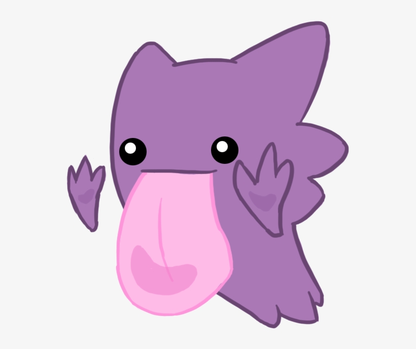 Haunter Used Lick By Kawaii Kit - Cute Haunter Pokemon, transparent png download