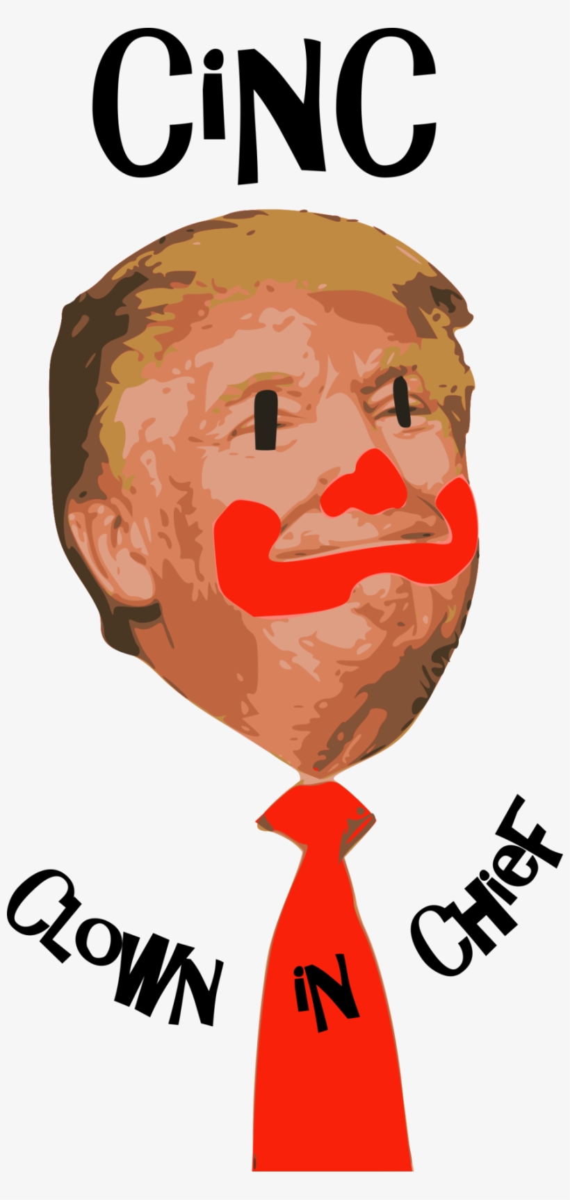Clown In Chief, Donald Trump Face Vector Clipart - Donald Trump Clown Faces, transparent png download