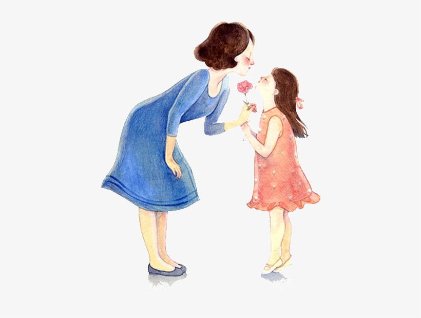 A Mother Daughter Or A Teacher And A Student - 妈妈 和 女儿, transparent png download