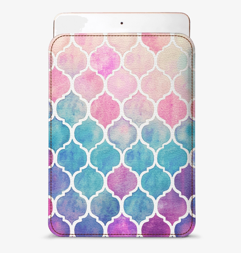Dailyobjects Rainbow Pastel Watercolor Moroccan Real - Pastel Colored Watercolor Moroccan Pattern Blank Note, transparent png download