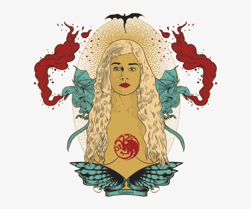 Game Of Thrones Drawings Khaleesi - Game Of Thrones Khaleesi Png, transparent png download