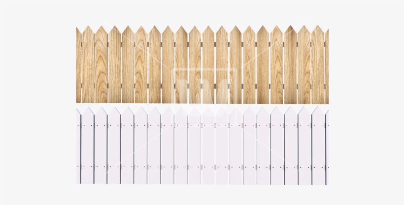 Wood Fence Png - White Wooden Fence Png, transparent png download