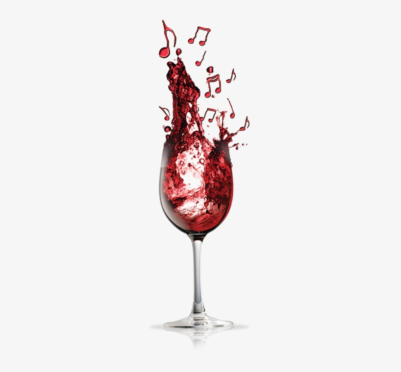 Click Here - Wine With Music Note, transparent png download