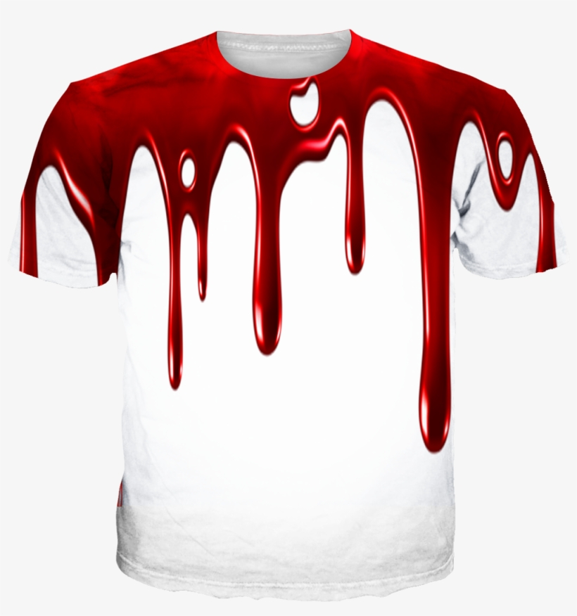 He Got Game 13 Blood Drip White Tee - Portable Network Graphics, transparent png download