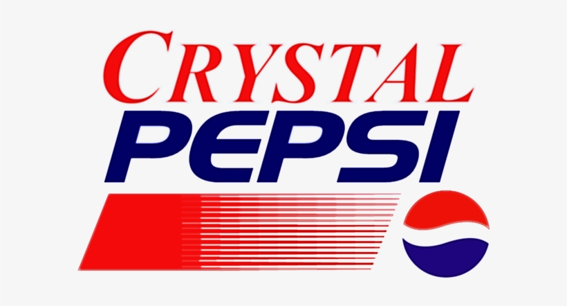 Crystal Pepsi Pepsiman Pepsi Soft Drink Text Font Line - Crystal Pepsi Logo Png, transparent png download