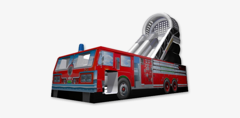 Fire Truck Inflatable Slide - Fire Truck Slide, transparent png download
